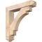 Ekena Millwork Merced Arts and Crafts Smooth Bracket w/ Offset Brace, Douglas Fir, 5 1/2"W x 26"D x 26"H BKT0604X26X26MRC03SDF - alternate 1